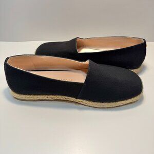 Stuart Weitzman Black Canvas Espadrilles (size 9)